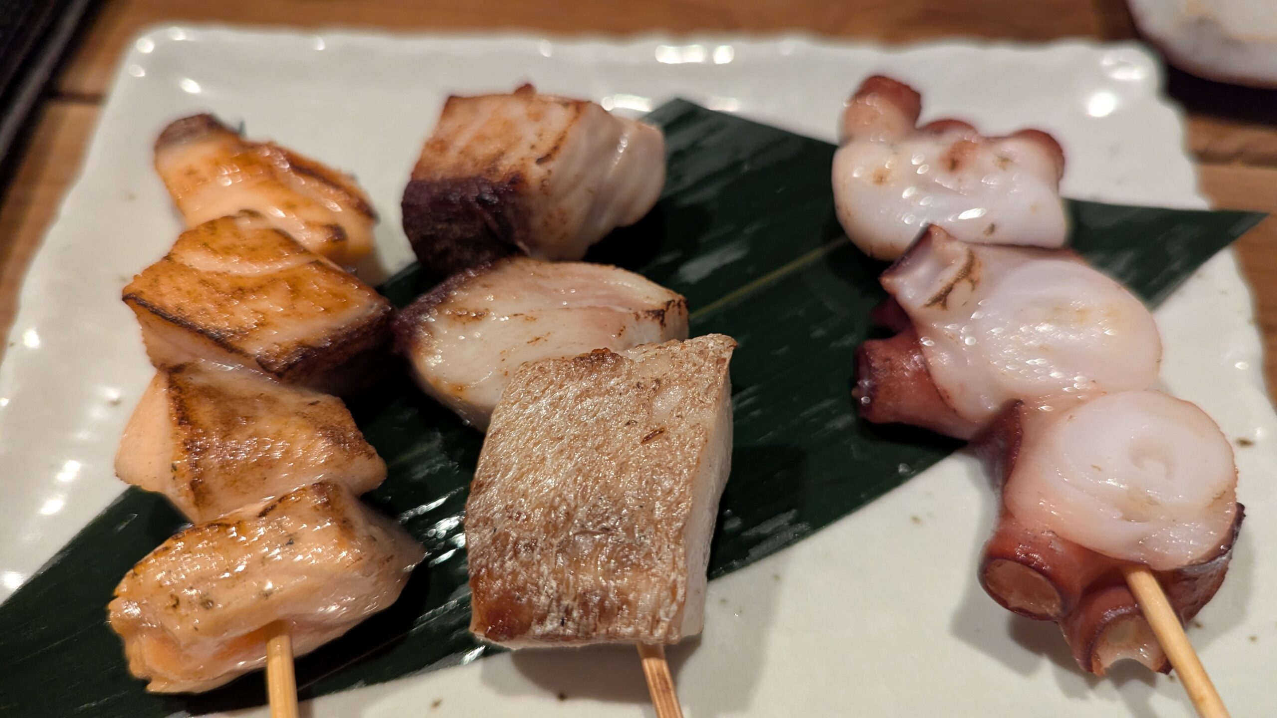 元祖北海魚串がりやのサーモンとたこの魚串