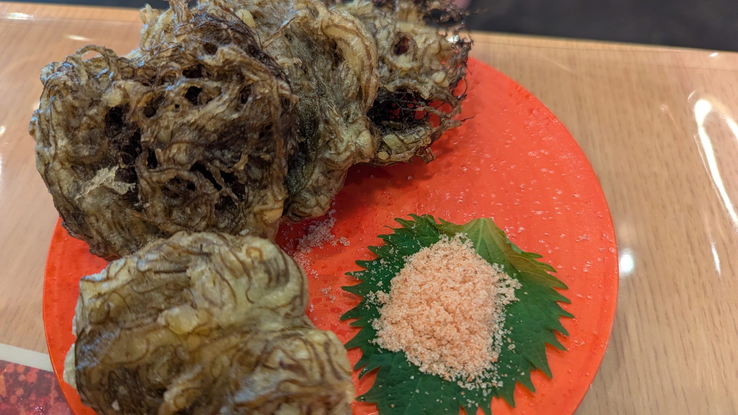 でんすけ商店サンライズのもずく天ぷら