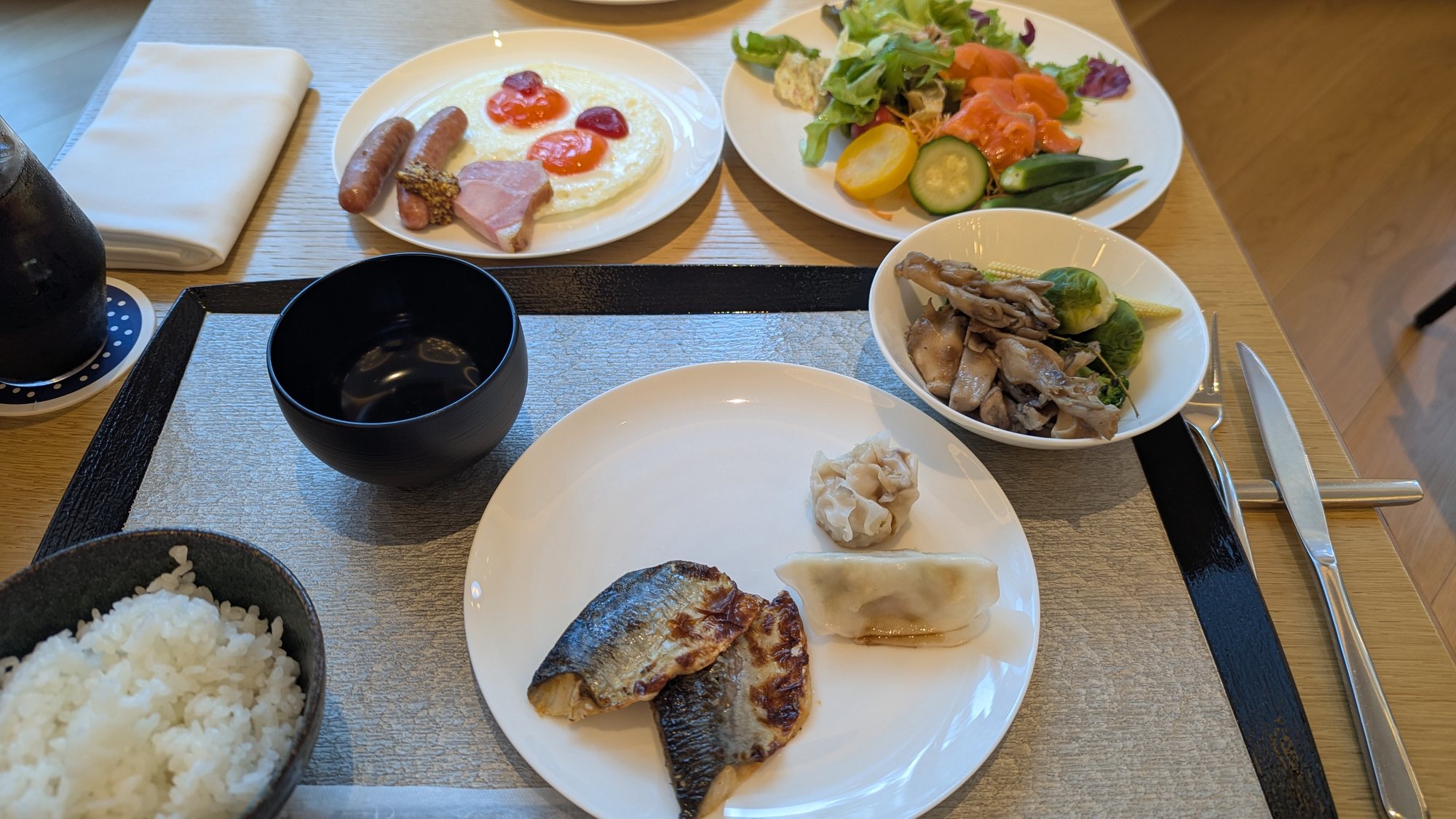 W大阪の朝食ビュッフェで選んだ料理