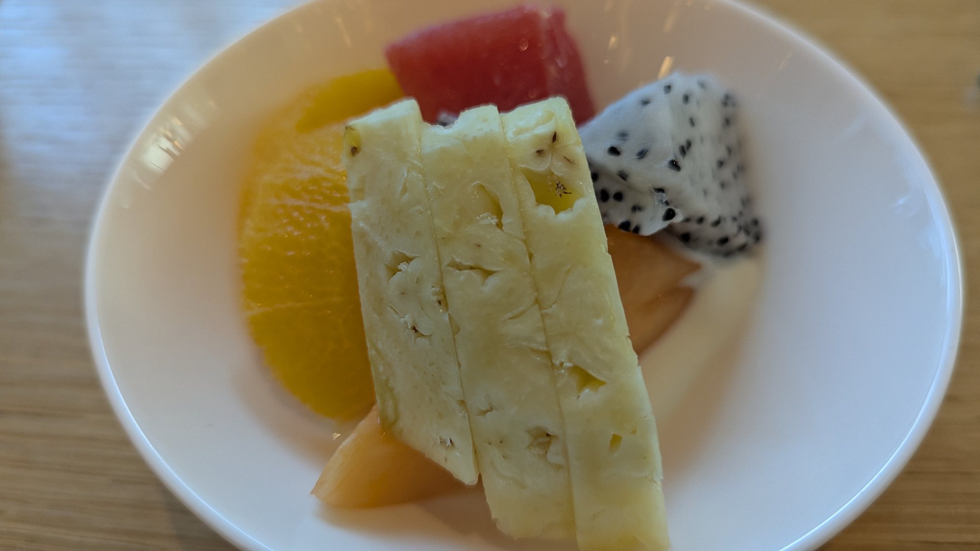 W大阪の朝食で選んだフルーツ