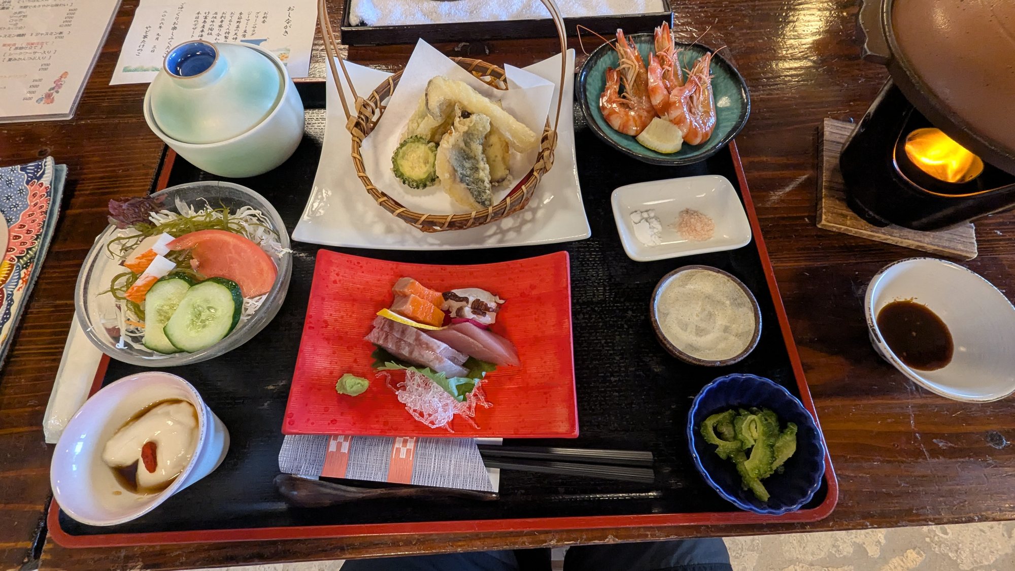 やど家たけのこの夕食全体