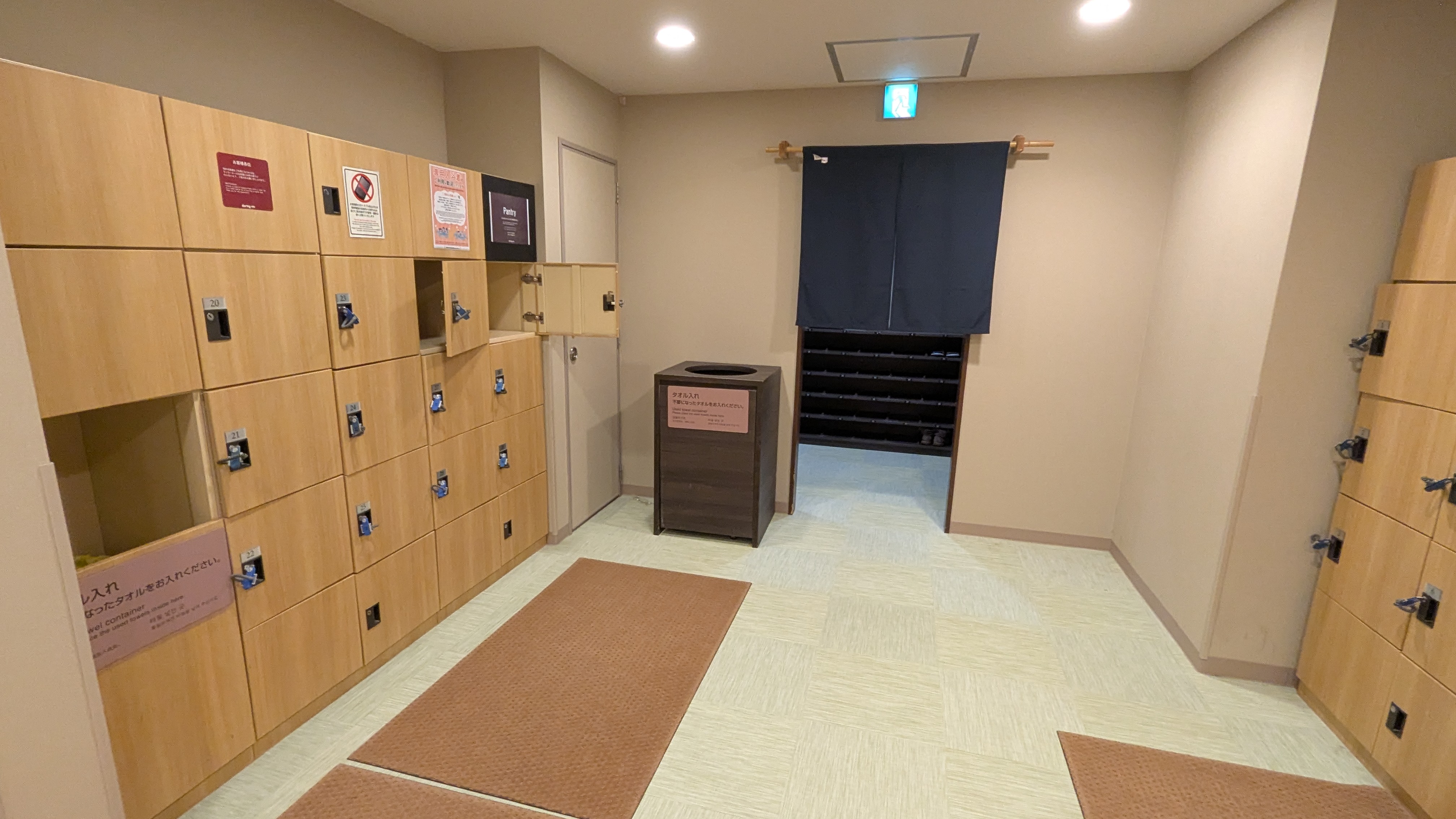 ドーミーイン長崎新地中華街の大浴場脱衣所