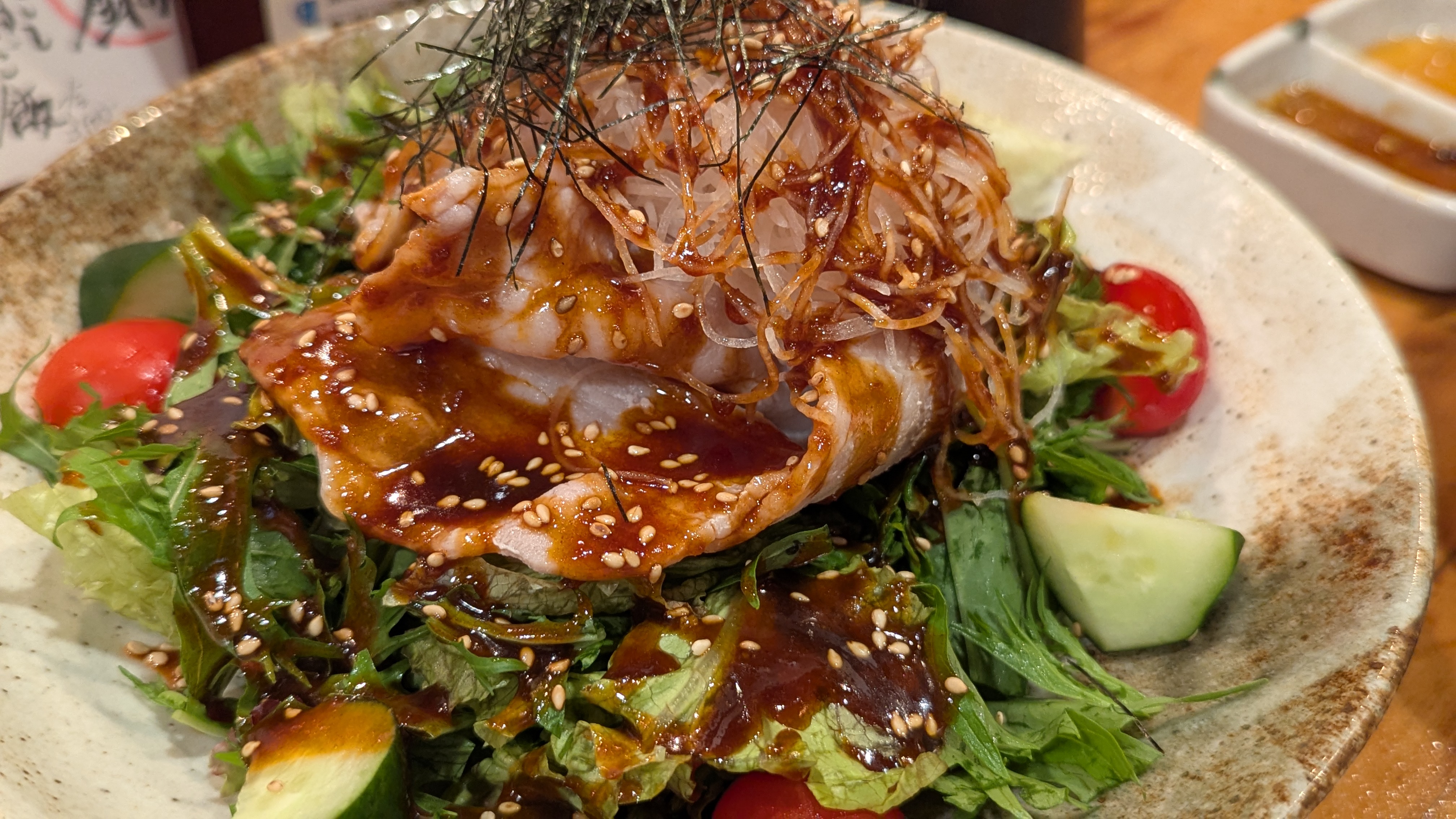 魚喜の魚と野菜を合わせた一皿
